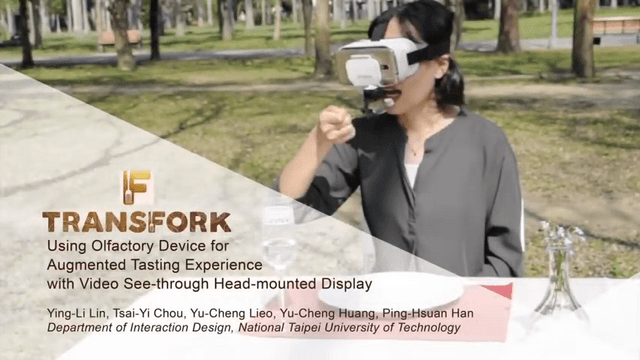 TransFork: using olfactory device for augmented tasting experience with video see-through head-mounted display