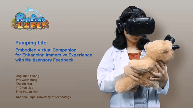Pumping Life: Embodied Virtual Companion for Enhancing Immersive Experience with Multisensory Feedback