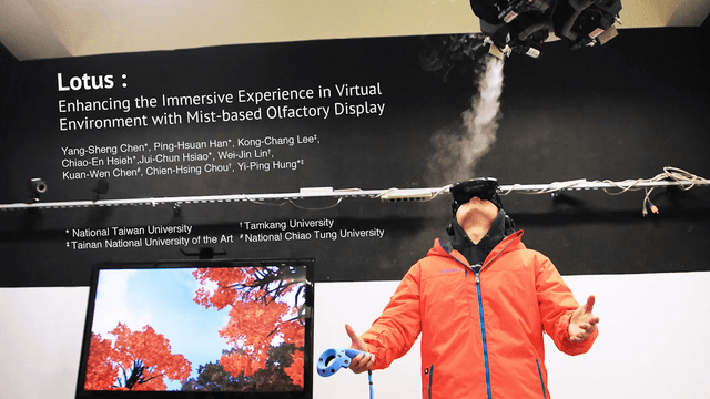 Lotus: enhancing the immersive experience in virtual environment with mist-based olfactory display