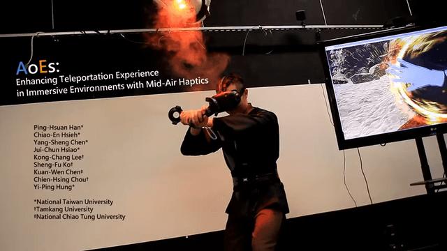 AoEs: enhancing teleportation experience in immersive environment with mid-air haptics